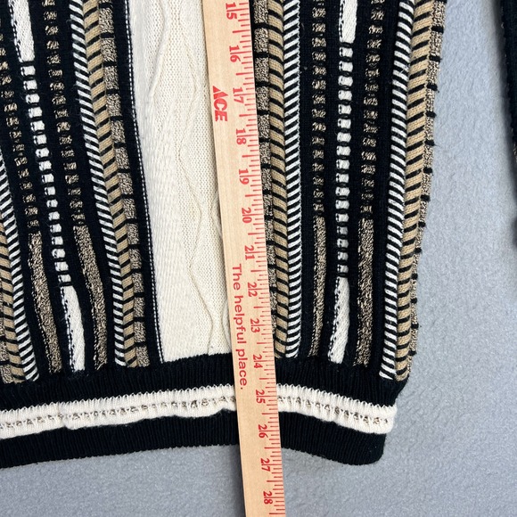 VTG‎ Alan Stuart Sweater Fits Medium Cosby Biggie Textured 1990s 3D Knit Korea - Picture 7 of 9